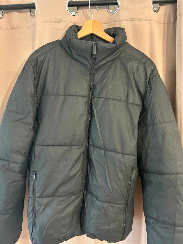Warme gewatteerde jas / puffer jacket, Kleding | Heren, Jassen | Winter, Maat 48/50 (M), DeFacto, Zwart, Ophalen of Verzenden