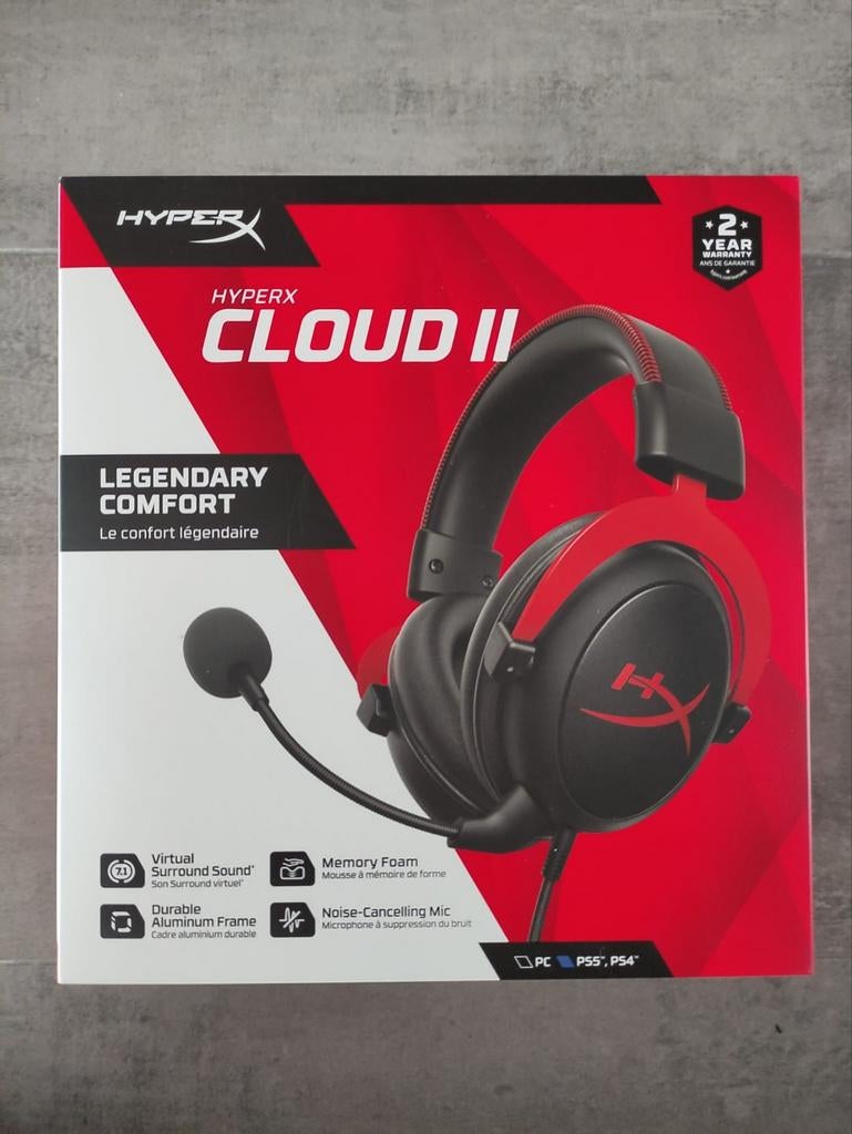 HyperX cloud 2 headset koptelefoon gesealed, Computers en Software, Headsets, Ophalen of Verzenden, Nieuw