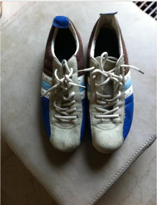 Heren sneakers Quick blauw/beige/bruin mt 46, Quick, Blauw, Ophalen of Verzenden, Sneakers of Gympen
