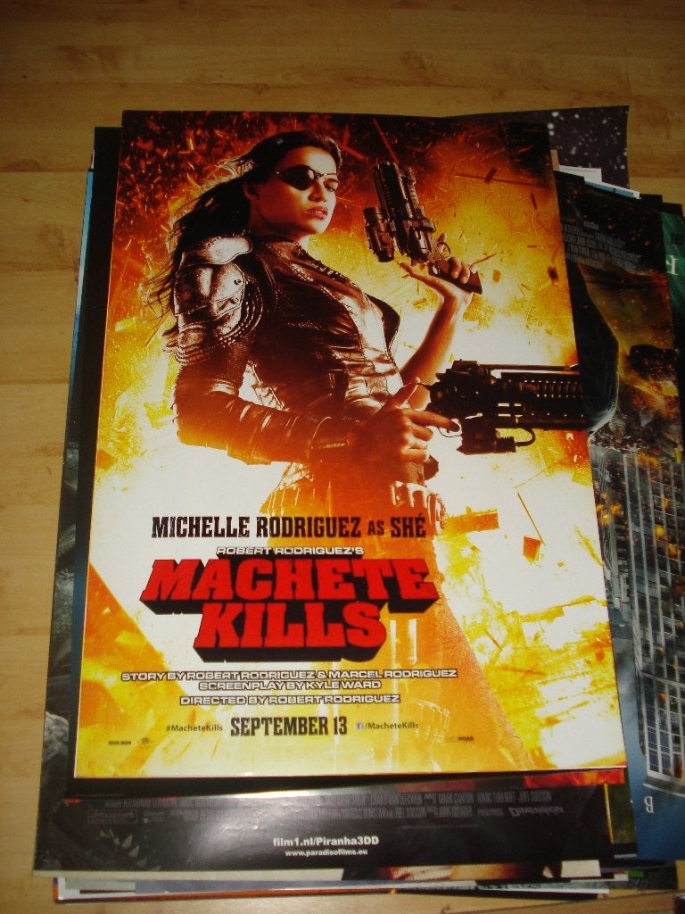 Machete Kills Filmposter Michelle Rodriguez, Verzamelen, Ophalen, Zo goed als nieuw, A1 t/m A3, Film en Tv