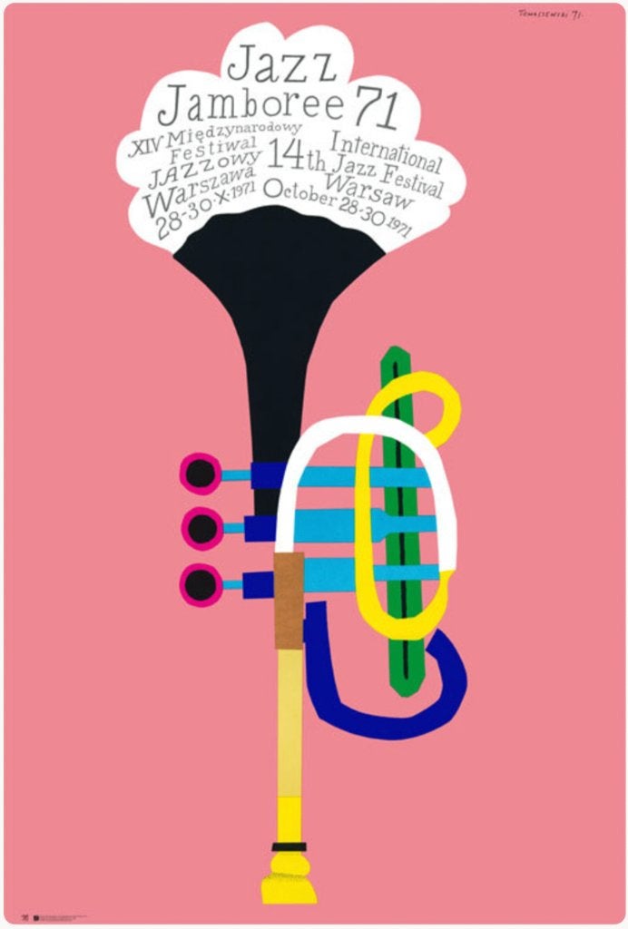 Jazz Jamboree 71, Henryk Tomaszewski, music poster, 2021, Ophalen, Zo goed als nieuw, Decoratieobject