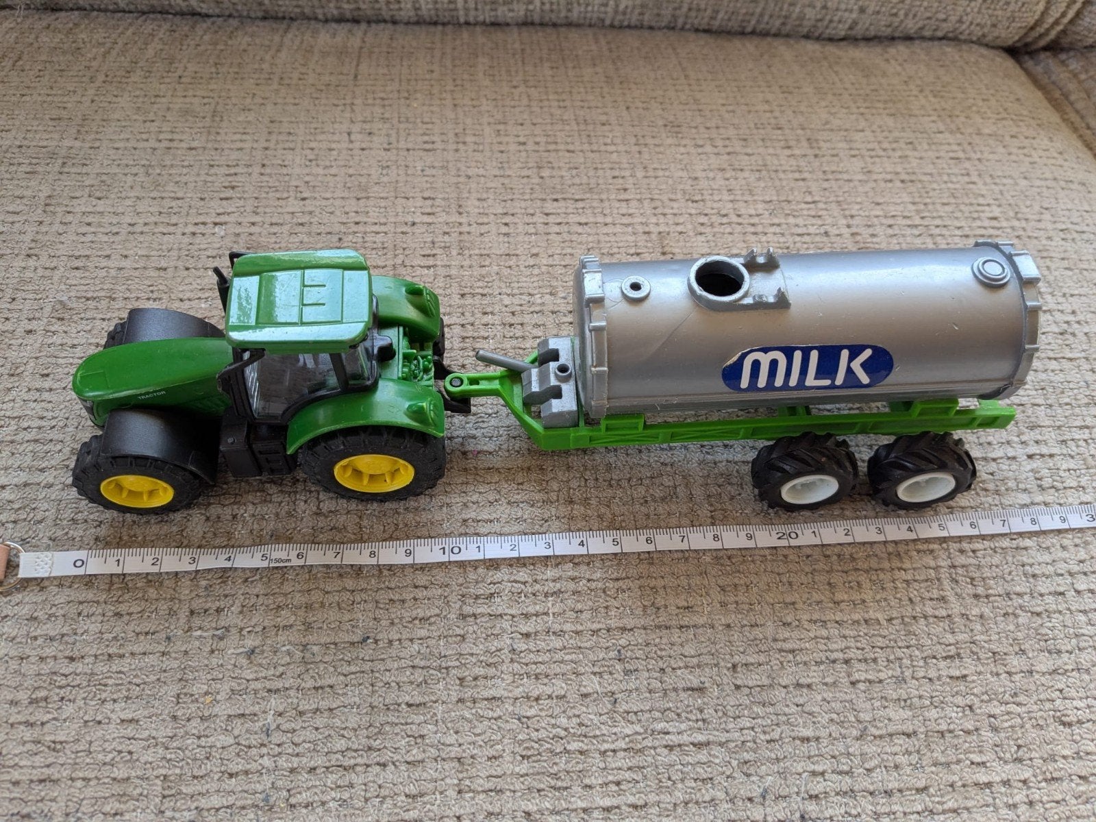 Speelgoed tractor met melktank, Ophalen of Verzenden, Gebruikt