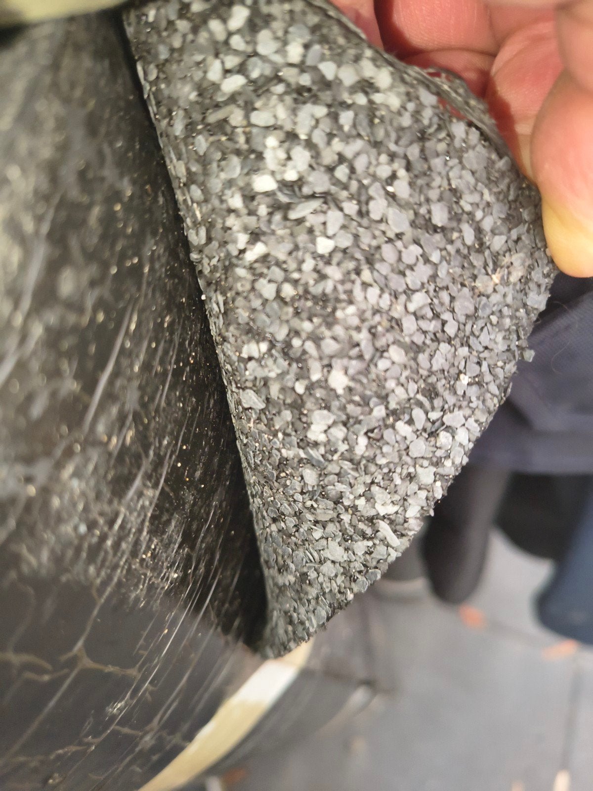 2 rollen dakleer met leislag - 5 meter per rol, Ophalen, Overige materialen, Zwart, Nieuw