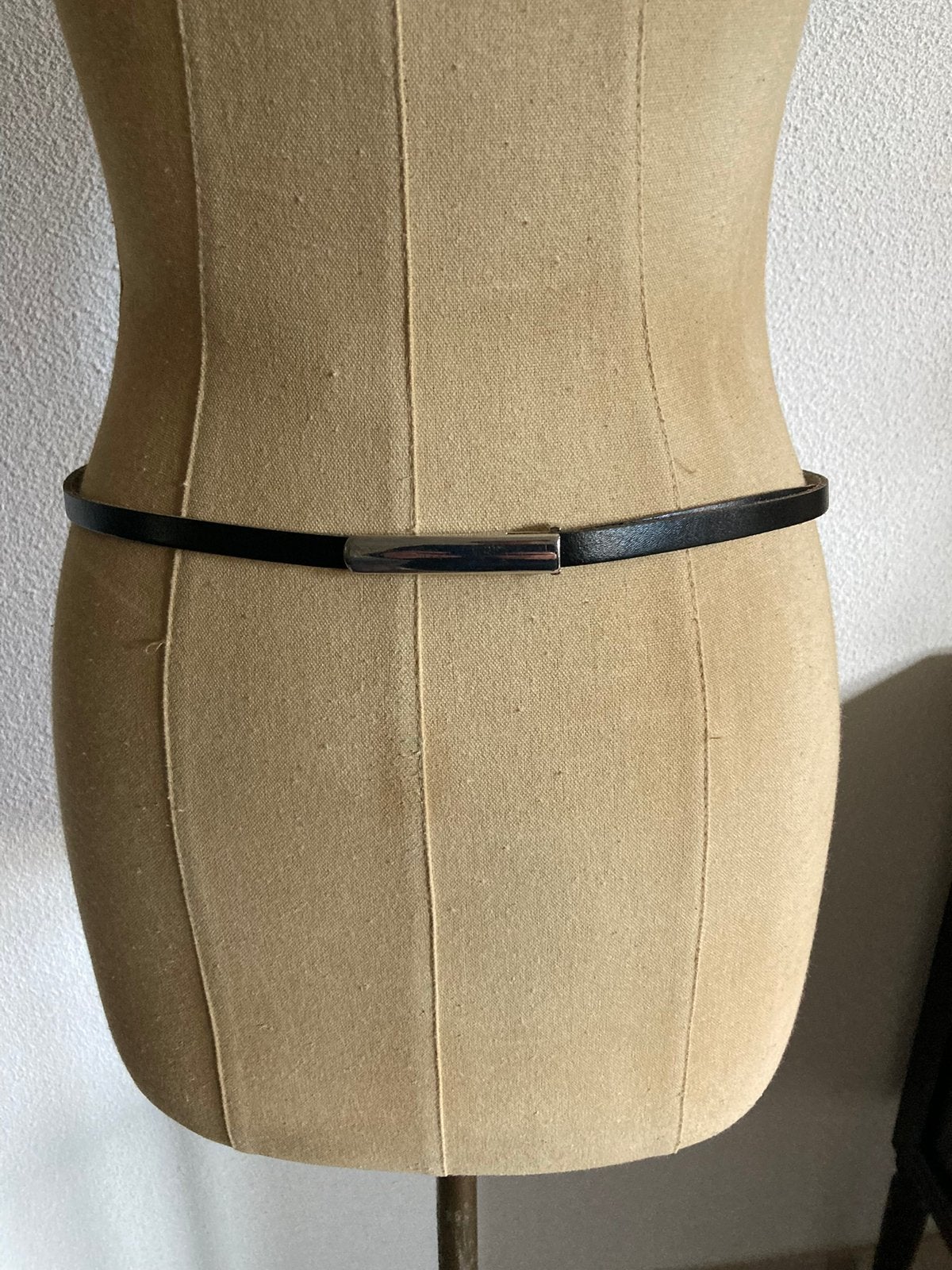 Riem in zwart leer, 80 tot 90 cm, Verzenden, Zwart, Tailleriem