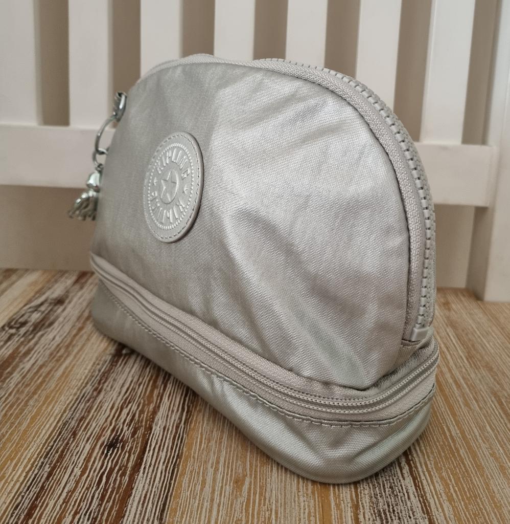 Kipling cosmetische tas/ make up tas, Ophalen of Verzenden, Nieuw, Grijs, Dame