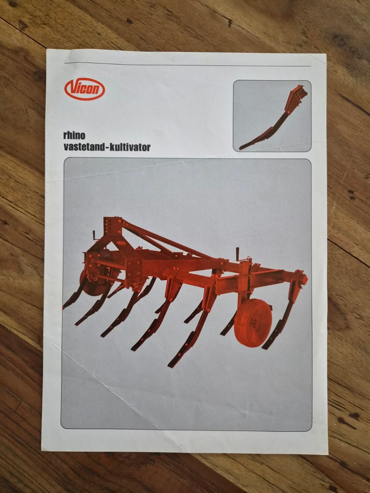 tractor folder Vicon rhino vastetand kultivator, Boeken, Ophalen of Verzenden