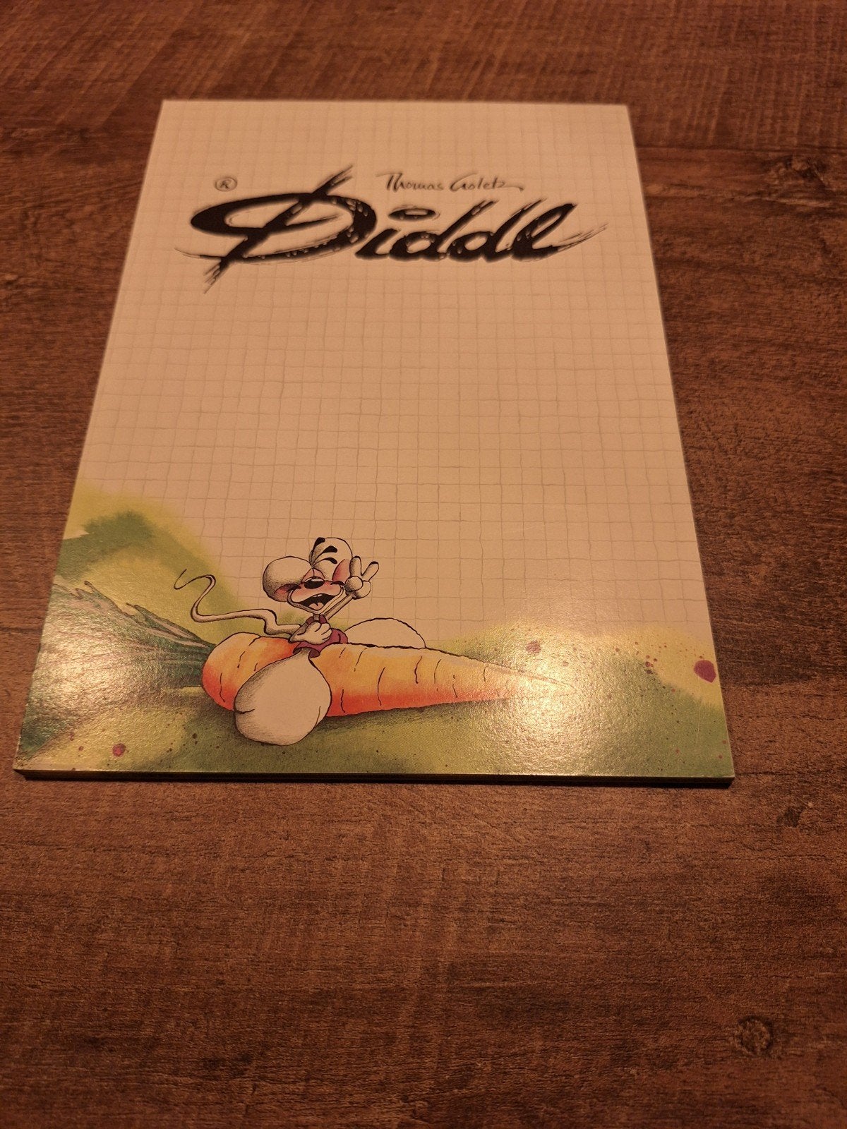 Diddl A5 blok nr 128 met 27 blaadjes, Ophalen of Verzenden, Diddl, Gebruikt, Papier, Kaart of Schrift