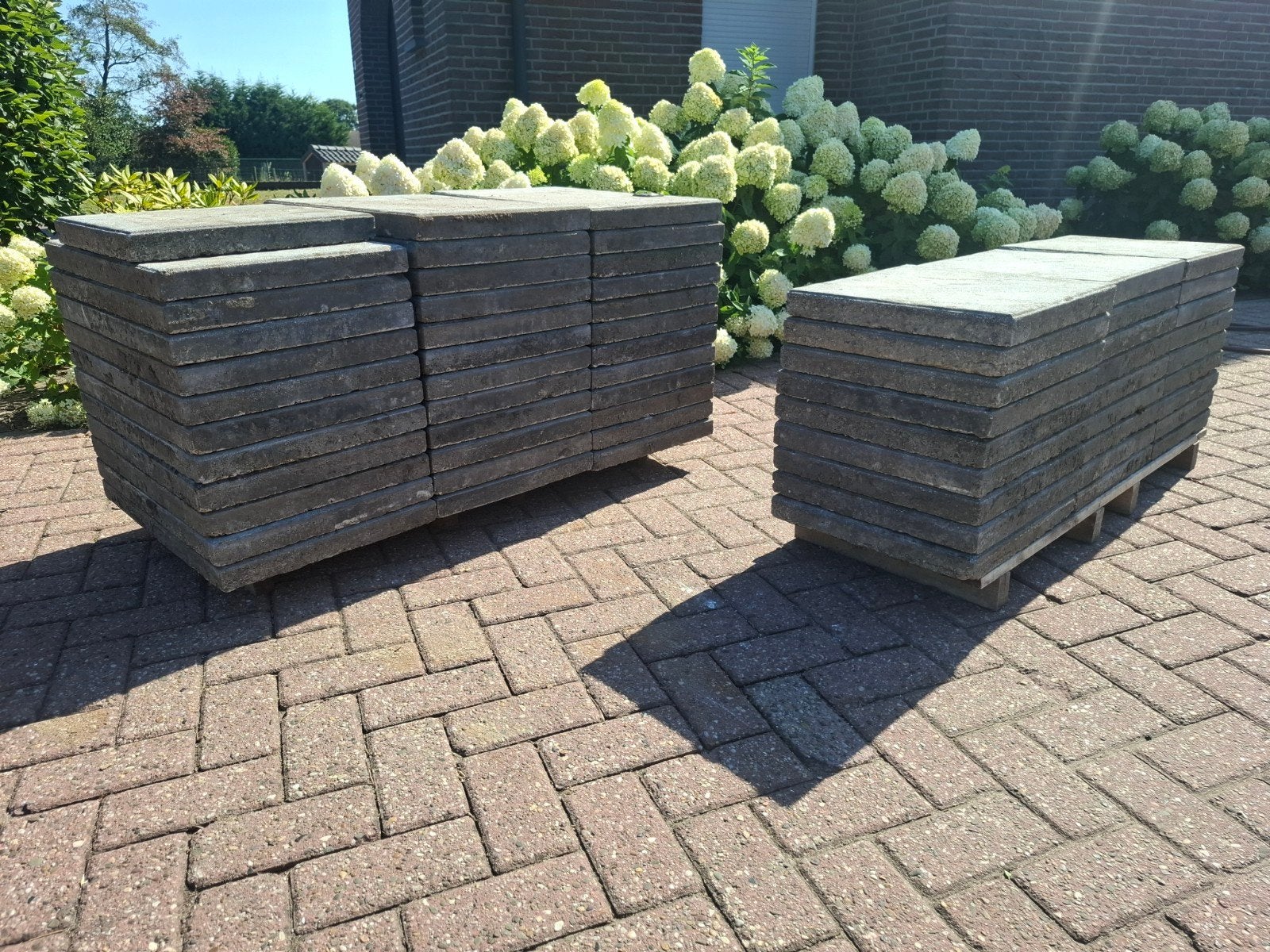 Terrastegels 12,5m² - 60x40 en 40x40 cm, Ophalen