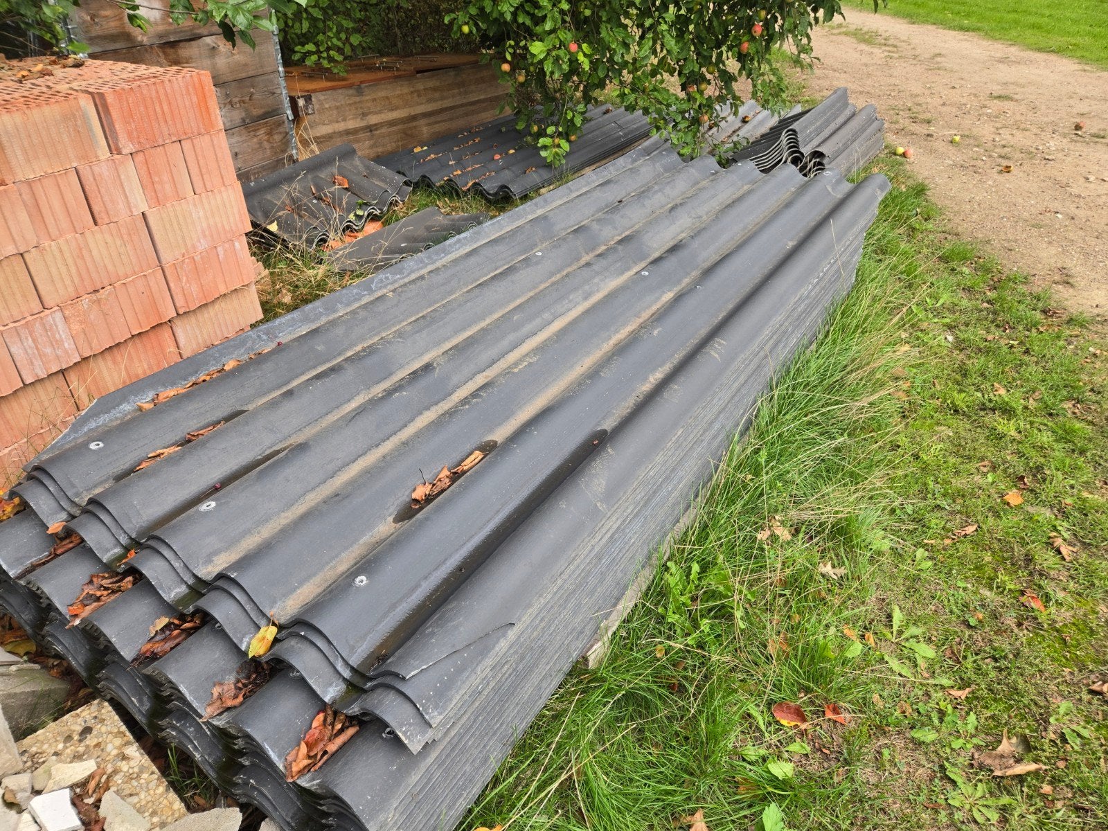 Gebruikte golfplaten en nokstukken u8t 2018 asbestvrij, Ophalen, Overige materialen, Gebruikt, 15 m² of meer