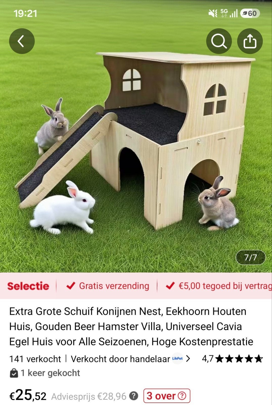speelhuisje voor kleine huisdieren zoals cavia's, Dieren en Toebehoren, Ophalen, Nieuw, Speelgoed