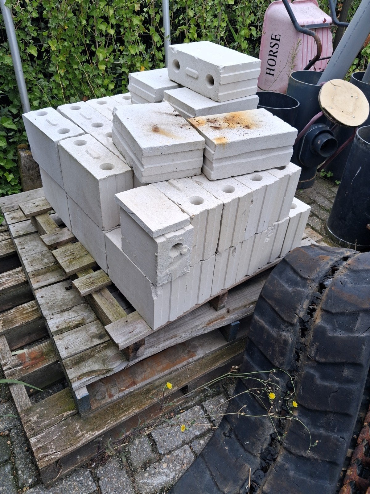 kalkzandsteen lijmblokken, Doe-het-zelf en Verbouw, Metselstenen, Ophalen of Verzenden, Kalkzandstenen