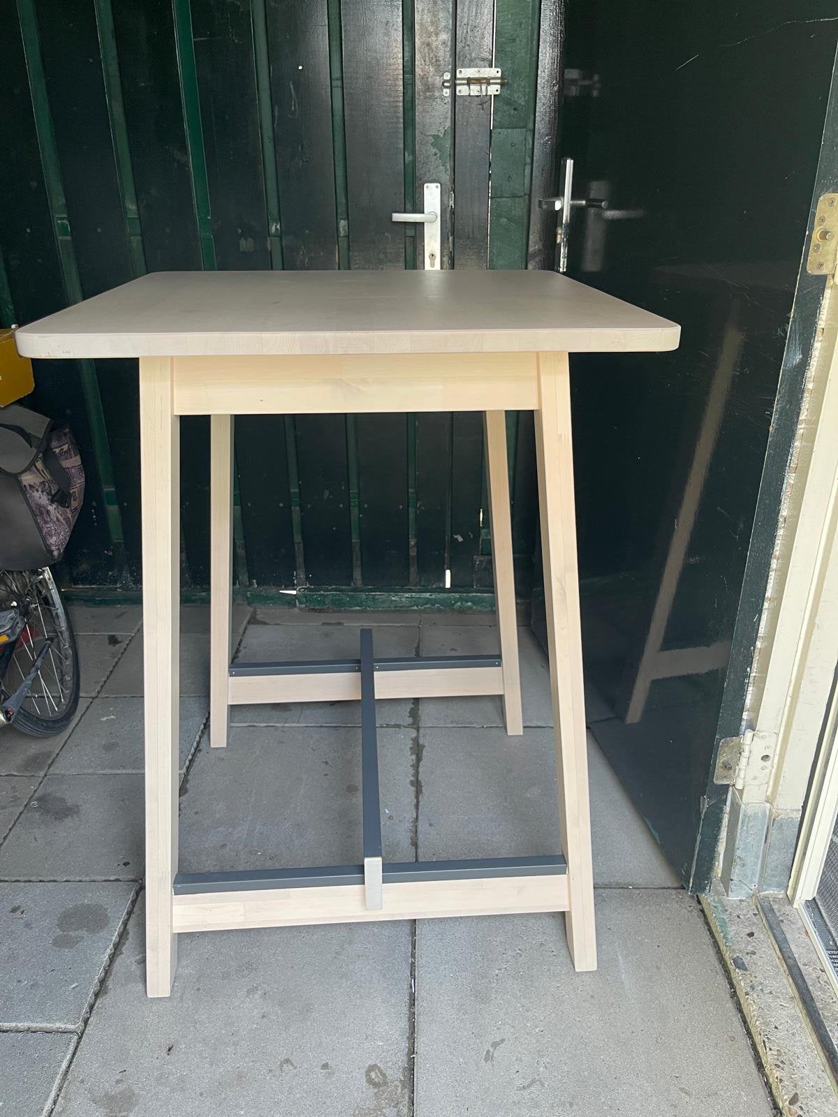 Mooie houten statafel 1 meter hoog zo goed als nieuw!, Ophalen, Zo goed als nieuw