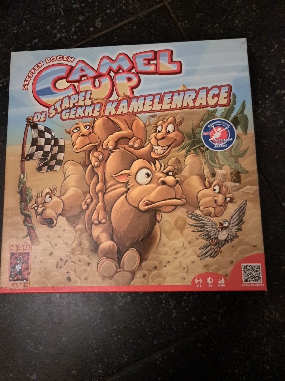 Camel Up: De Stapel Gekke Kamelenrace Bordspel, Drie of vier spelers, Ophalen, Gebruikt, 999 Games