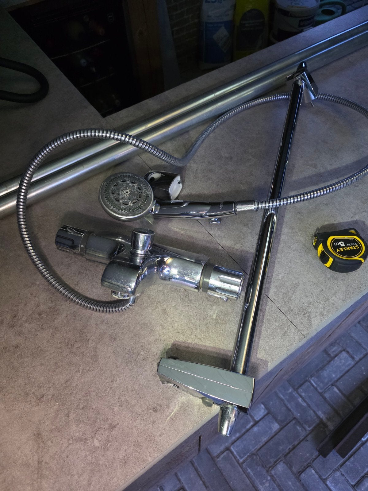 grohe badkraan met handdouche, Doe-het-zelf en Verbouw, Ophalen of Verzenden, Gebruikt, Chroom, Bad