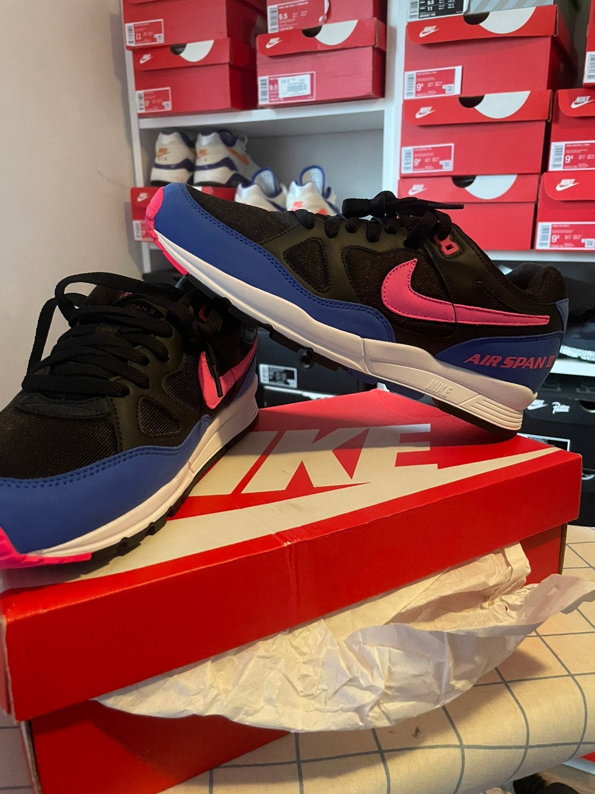 Nike Air Span 2 Hyper Pink! Nieuw! Maat 43! OG, Overige kleuren, Nieuw, Ophalen of Verzenden, Sneakers of Gympen