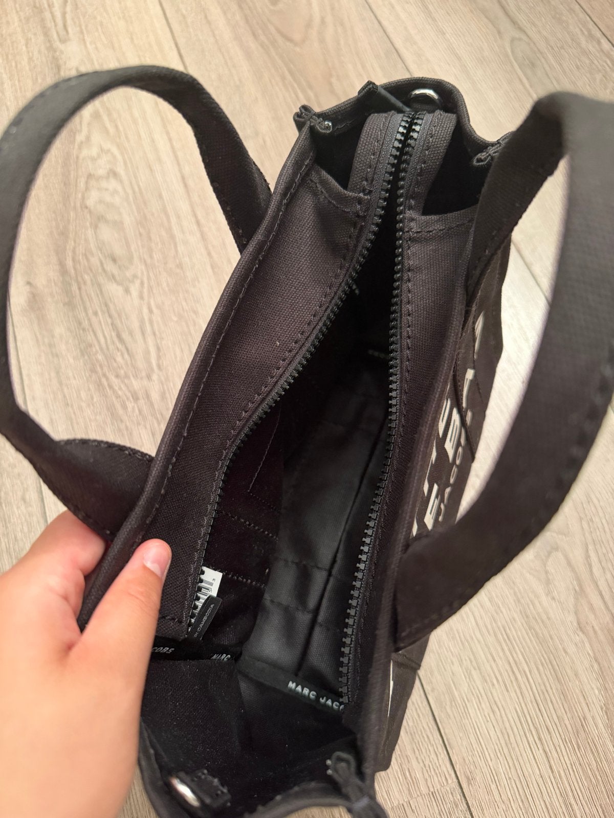 Marc Jacobs The Tote Bag Small Zwart, Ophalen, Zo goed als nieuw, Zwart, Handtas
