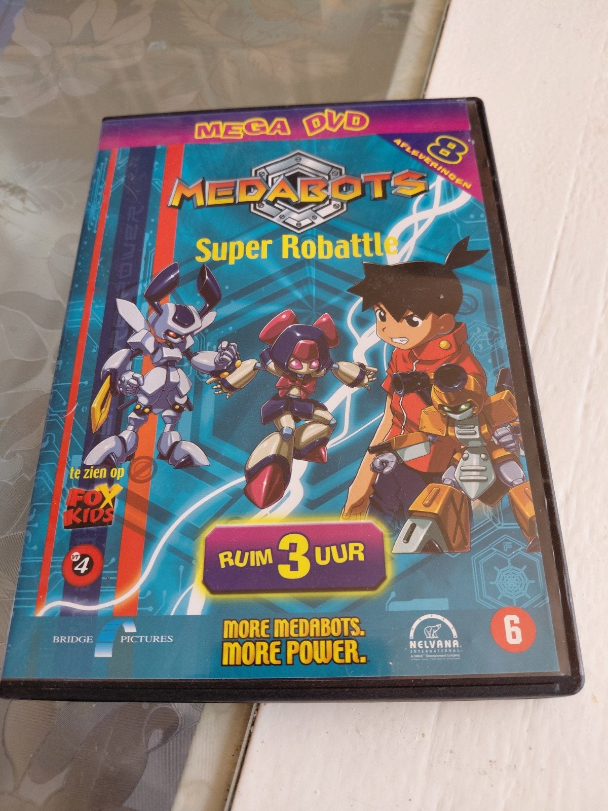 Medabots Mega DVD: Super Robattle. Ruim 3 uur., Gebruikt, Tekenfilm, Ophalen of Verzenden, Vanaf 6 jaar