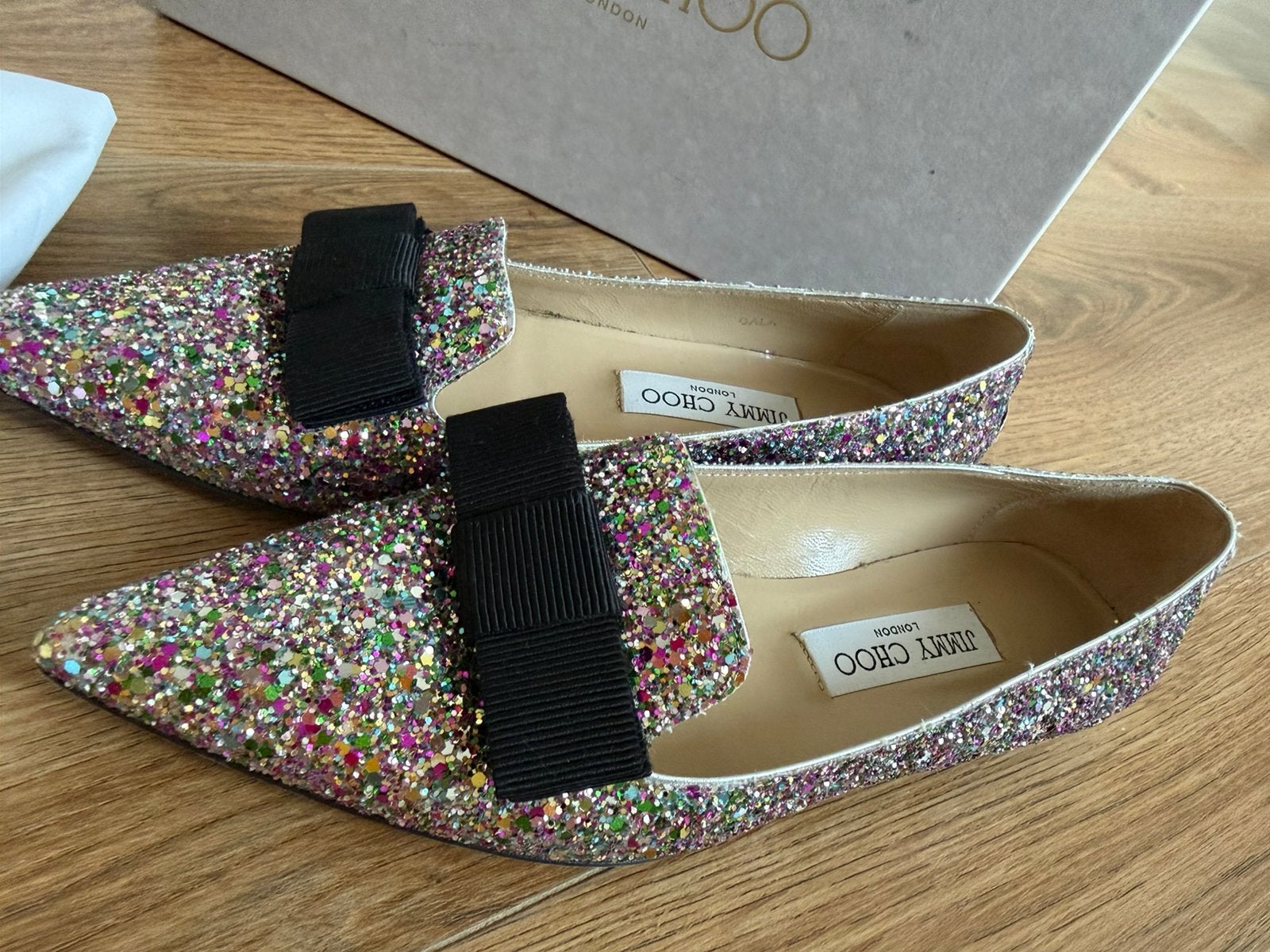 ballorina dames jimmy choo 37, Kleding | Dames, Ophalen of Verzenden, Zo goed als nieuw, Zwart, Sneakers of Gympen
