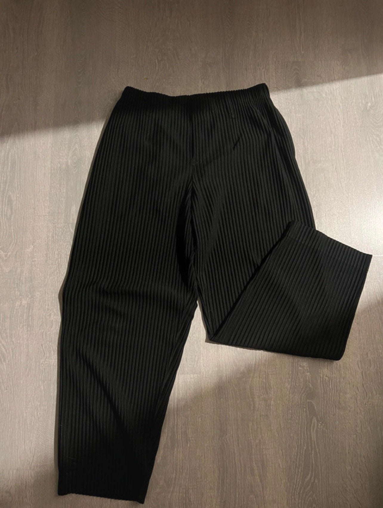 Homme Plissé Issey Miyake, Kleding | Heren, Broeken en Pantalons, Ophalen of Verzenden, Gedragen, Maat 52/54 (L), Zwart