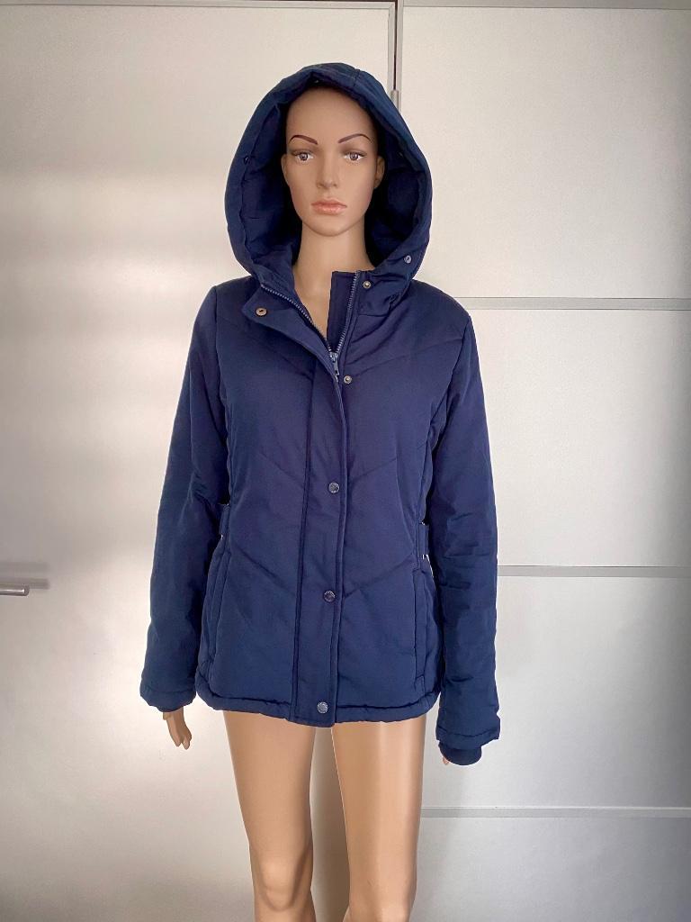 i556 Attentif maat 38=M jas winterjas jack puffer d-blauw, Kleding | Dames, Jassen | Winter, Zo goed als nieuw, Maat 38/40 (M)