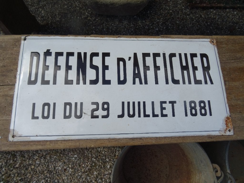 diverse Franse borden bordjes met tekst, Ophalen