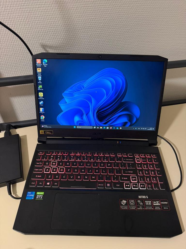 Acer Nitro 5 Rtx 3060 6gb , 8gb ram , Gaming Laptop, Computers en Software, Ophalen of Verzenden, 15 inch