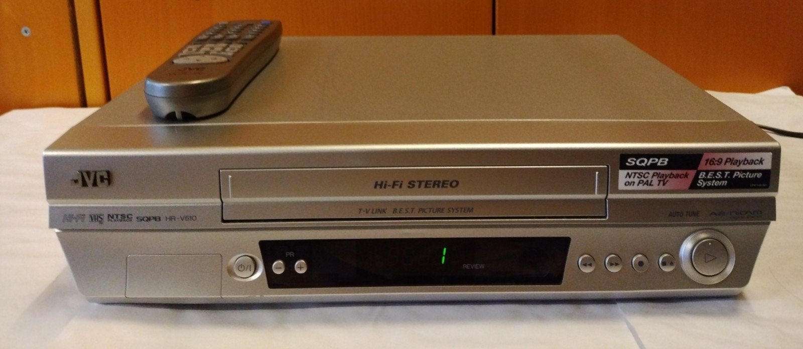 JVC HR-V510 VHS-speler met afstandsbediening, Ophalen of Verzenden, Gebruikt, VHS-speler of -recorder