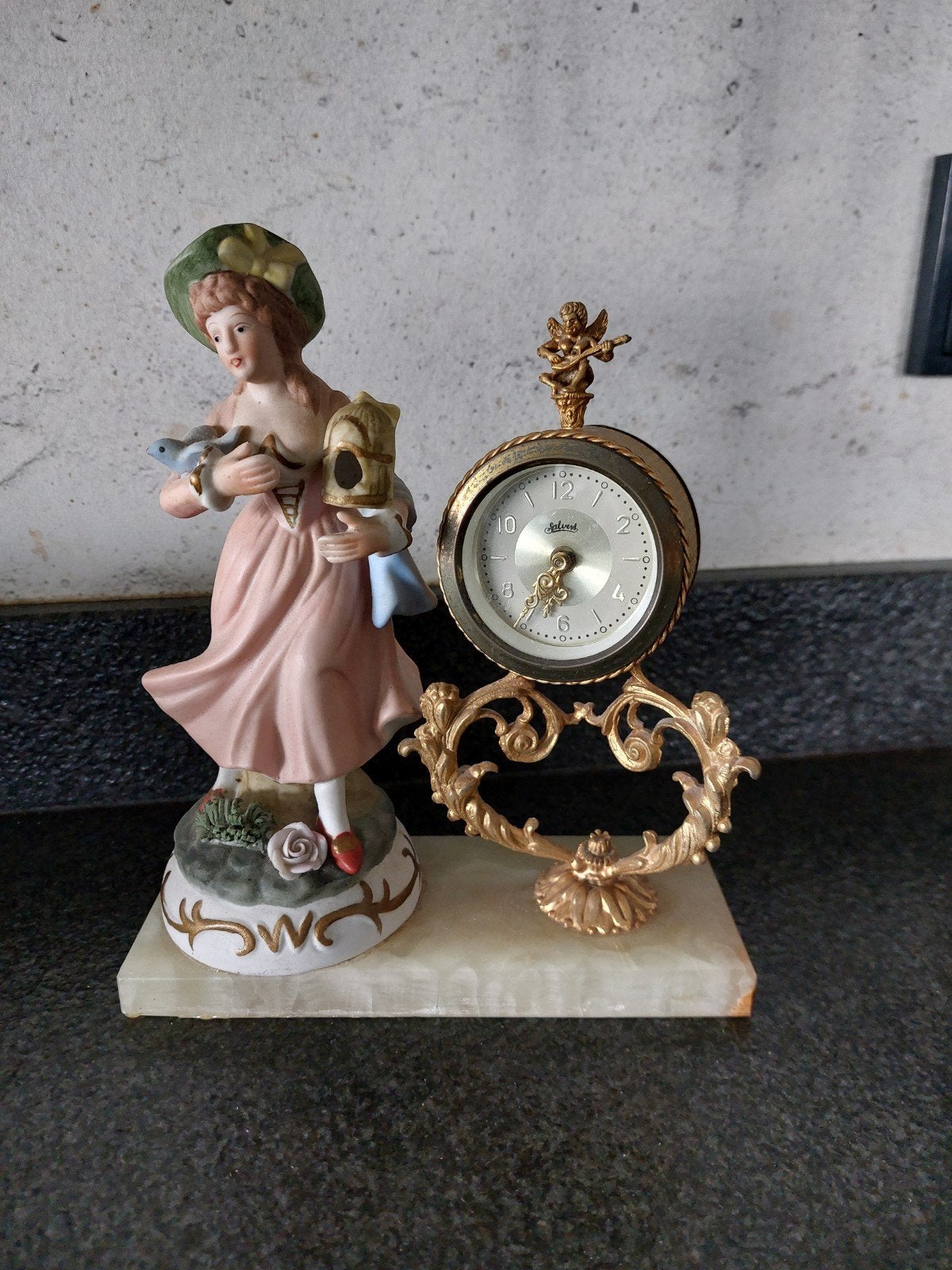 antieke west germany tafelklok, Antiek en Kunst, Ophalen of Verzenden