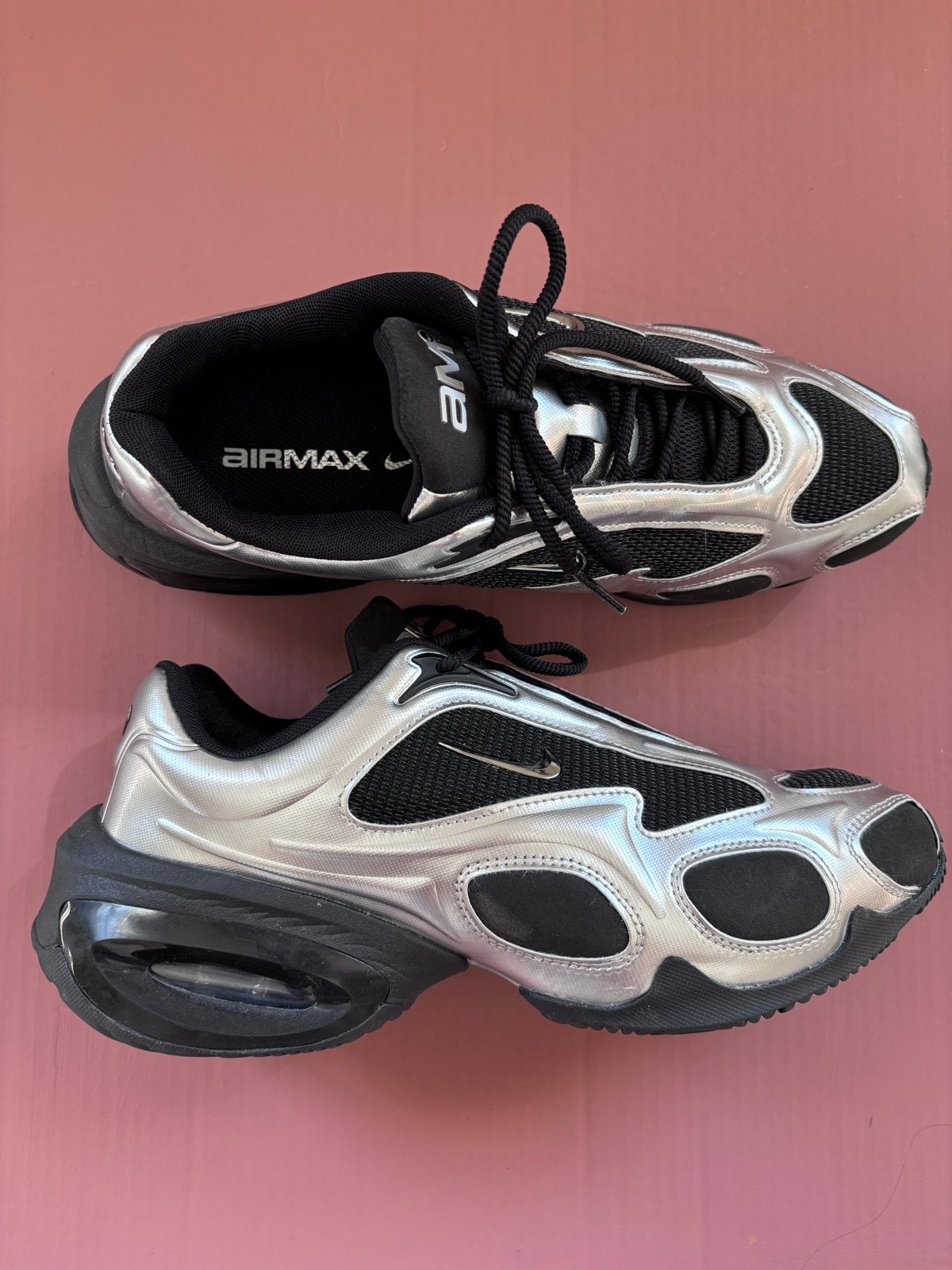 Nike Air Max Muse Zwart/Metallic Zilver - Maat 42.5, Ophalen of Verzenden, Nieuw, Zwart, Sneakers of Gympen