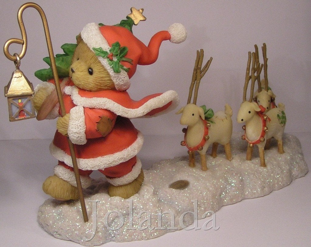 Cherished Teddies Carl Santa, Verzamelen, Beren en Cherished Teddies, Ophalen of Verzenden, Zo goed als nieuw, Beeldje, Cherished Teddies