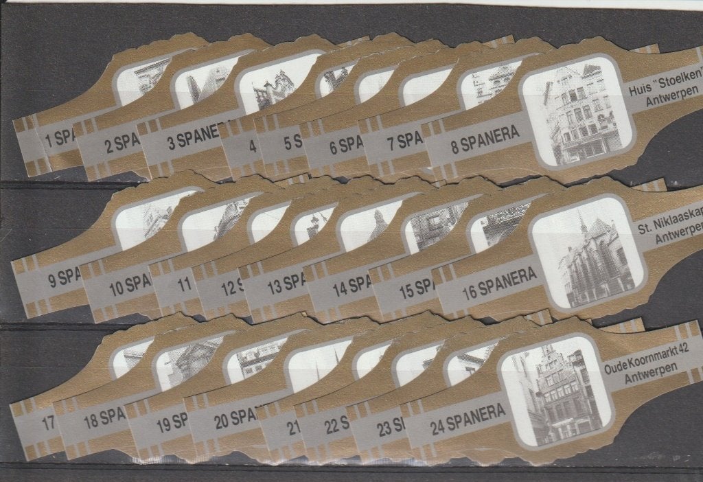reeks 240   antwerpen    1-24 sigarenbanden, Verzamelen, Ophalen of Verzenden, Zo goed als nieuw, Sigarenbandjes