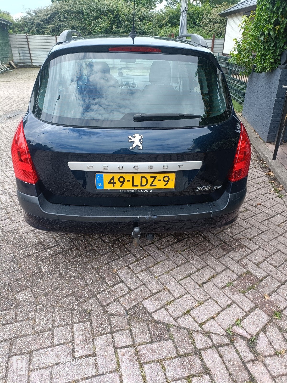 Peugeot 308 1.6 VTI 16V SW 5P 2010 Blauw, Auto's, Voorwielaandrijving, 1550 kg, 4 cilinders, 715 kg