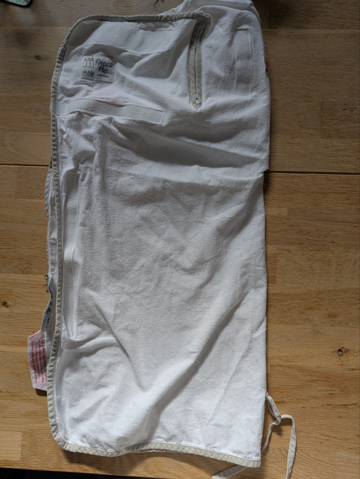 Pacco Plus medium vanaf 5 kilo, Ophalen of Verzenden, Gebruikt, Wit, Bakerzak of Bakerdoek