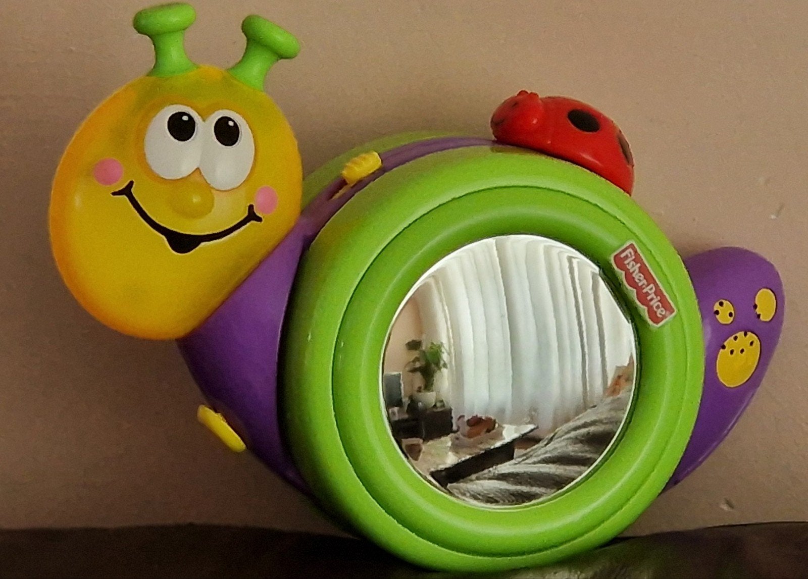 Fisher-Price Rups Spiegeltje - Baby Speelgoed, Ophalen of Verzenden, Zo goed als nieuw, Overige typen