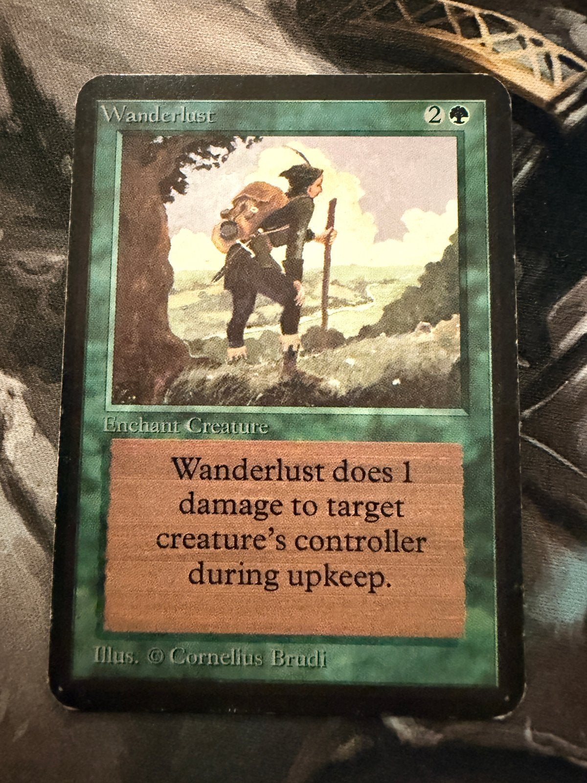 Magic: The Gathering - Wanderlust (Alpha), Ophalen of Verzenden, Gebruikt, Losse kaart