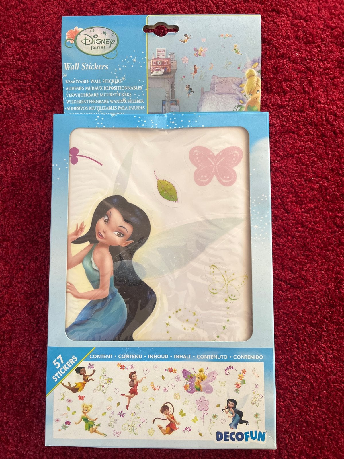 Disney Fairies Tinkerbell Muurstickers - 57 stuks, Ophalen, Nieuw, Meerdere stickers