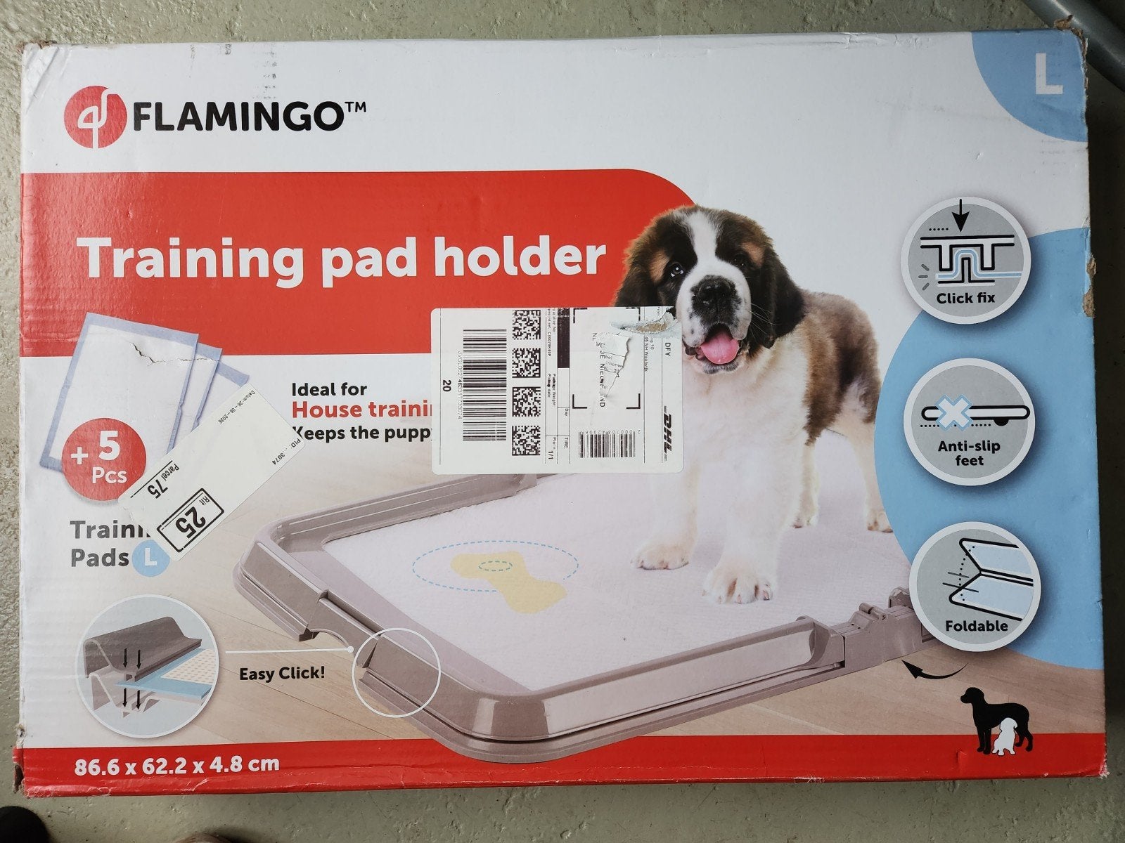 Flamingo trainingsmat houder puppy + volle doos matjes, Ophalen of Verzenden, Nieuw