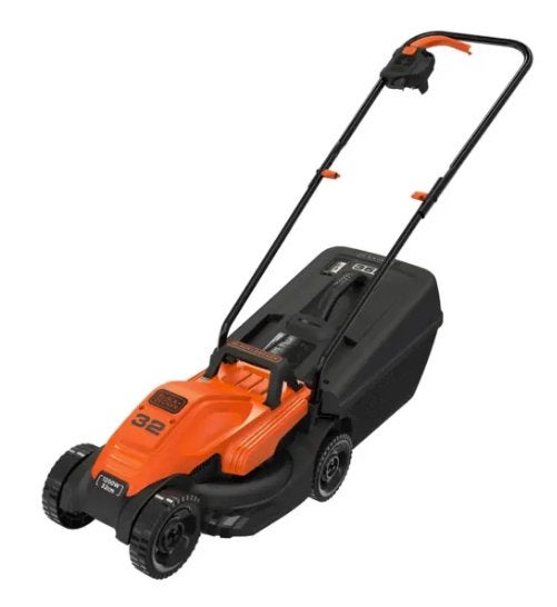 BLACK+DECKER Elektrische Grasmaaier BEMW451QS 1200W|Garantie, Ophalen, Elektrische grasmaaier, Zo goed als nieuw, 30 t/m 39 cm