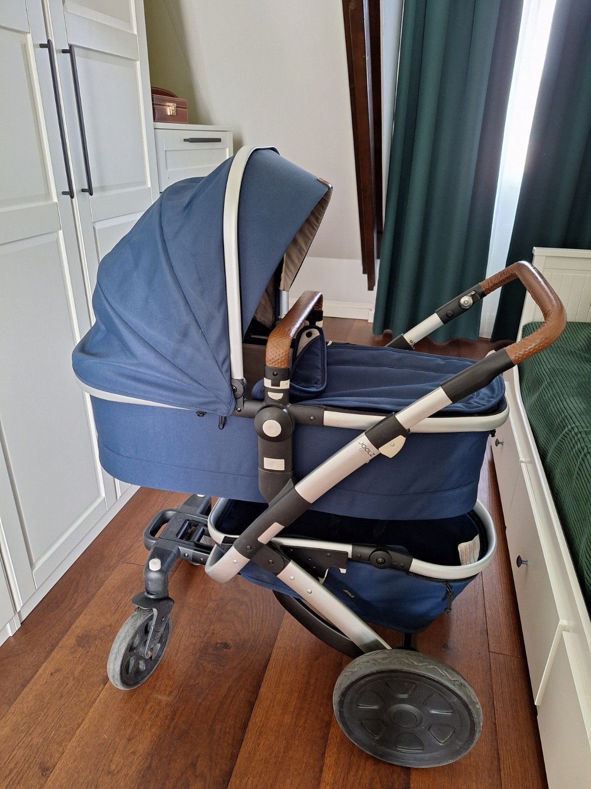 Joolz Geo 2 Marine blauw met uitbreidingsset voor 2de kindje