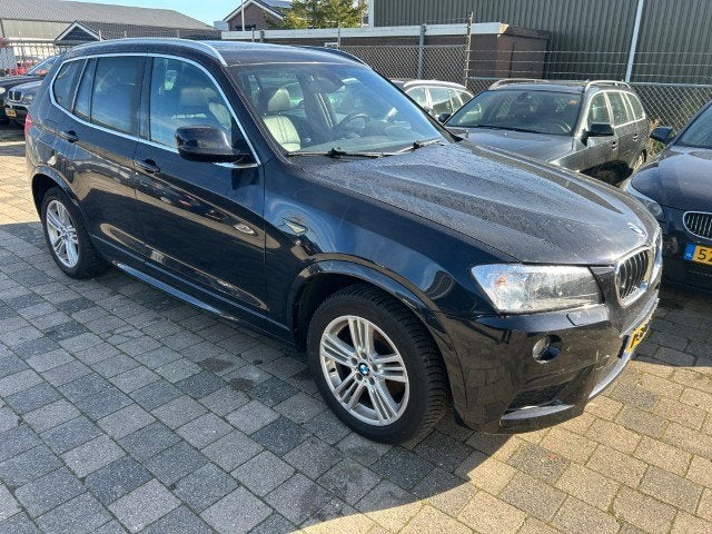 BMW X3 20I Xdrive Aut8 2013m-pakket motor defect, Auto's, Zwart, 4 cilinders, 2000 kg, Zwart