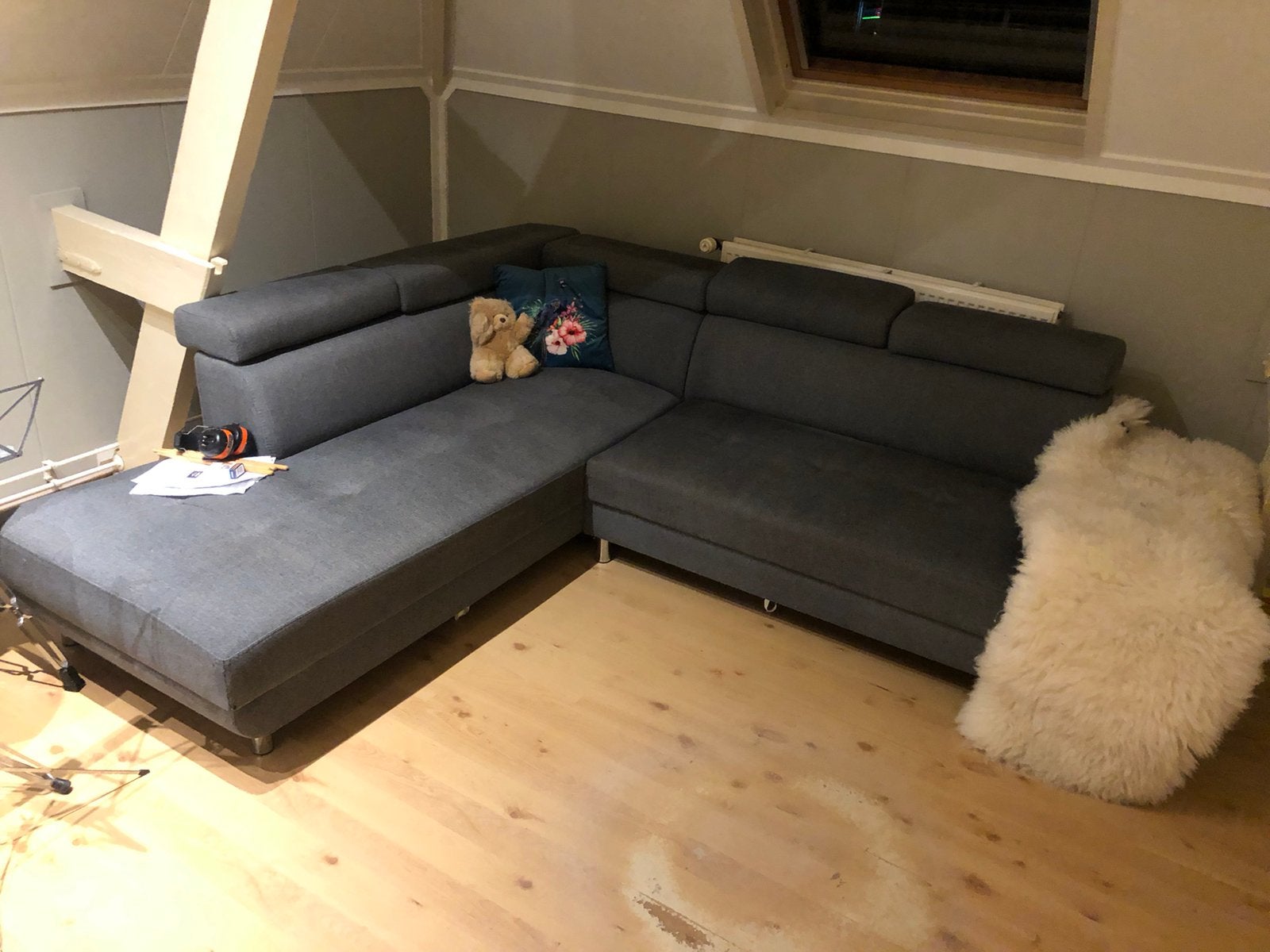 Gratis bankstel 3x3 meter. Hoekbank., Huis en Inrichting, Ophalen, Gebruikt