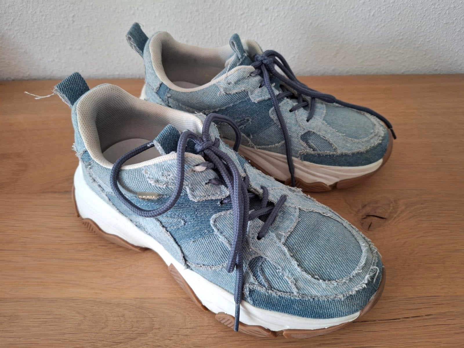 POSH by Poelman sneakers maat 36 - denim look, POSH by Poelman, Blauw, Ophalen of Verzenden, Sneakers of Gympen