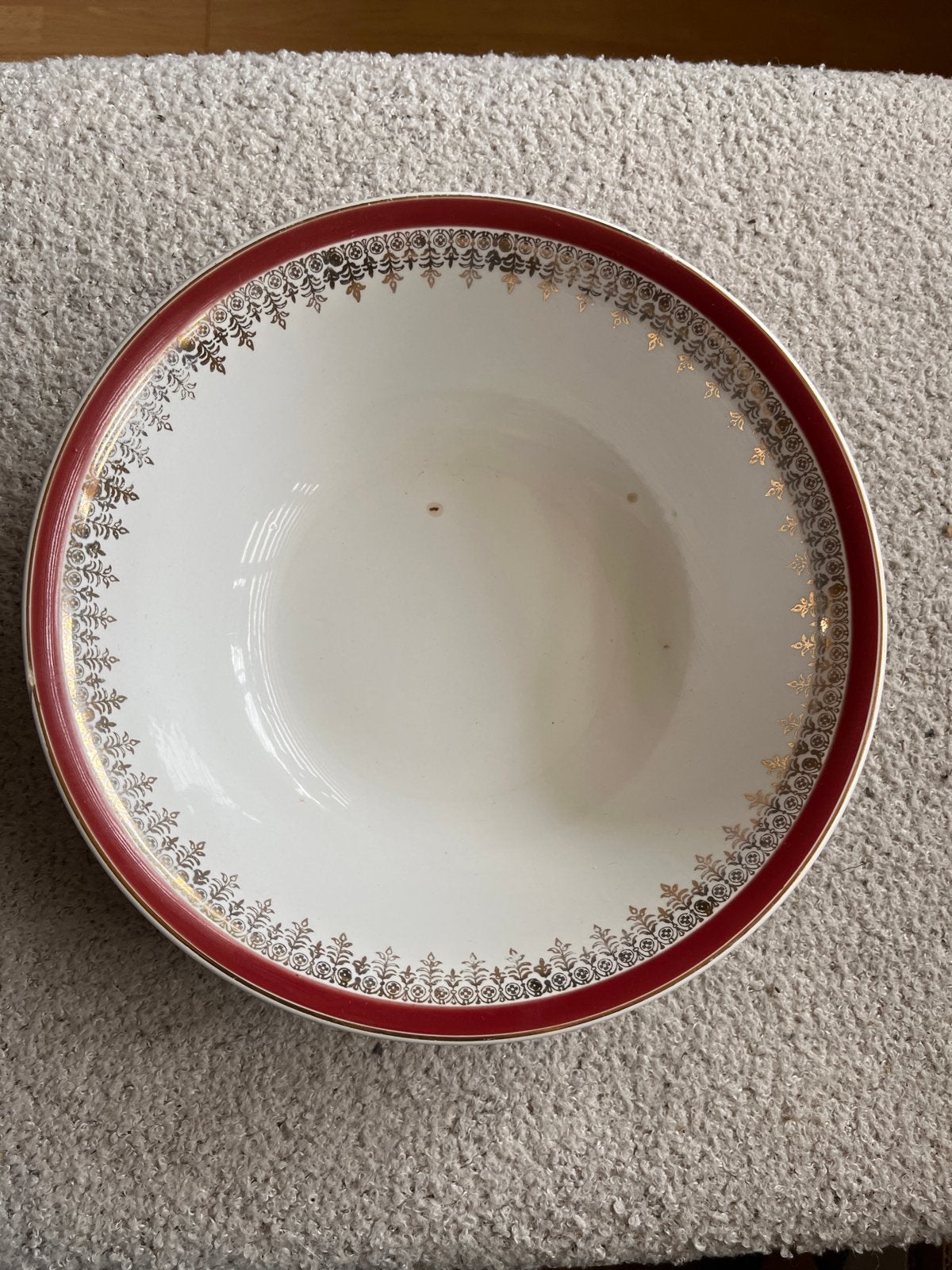 Myott England Royalty Diep Bord - Rood & Goud, Ophalen