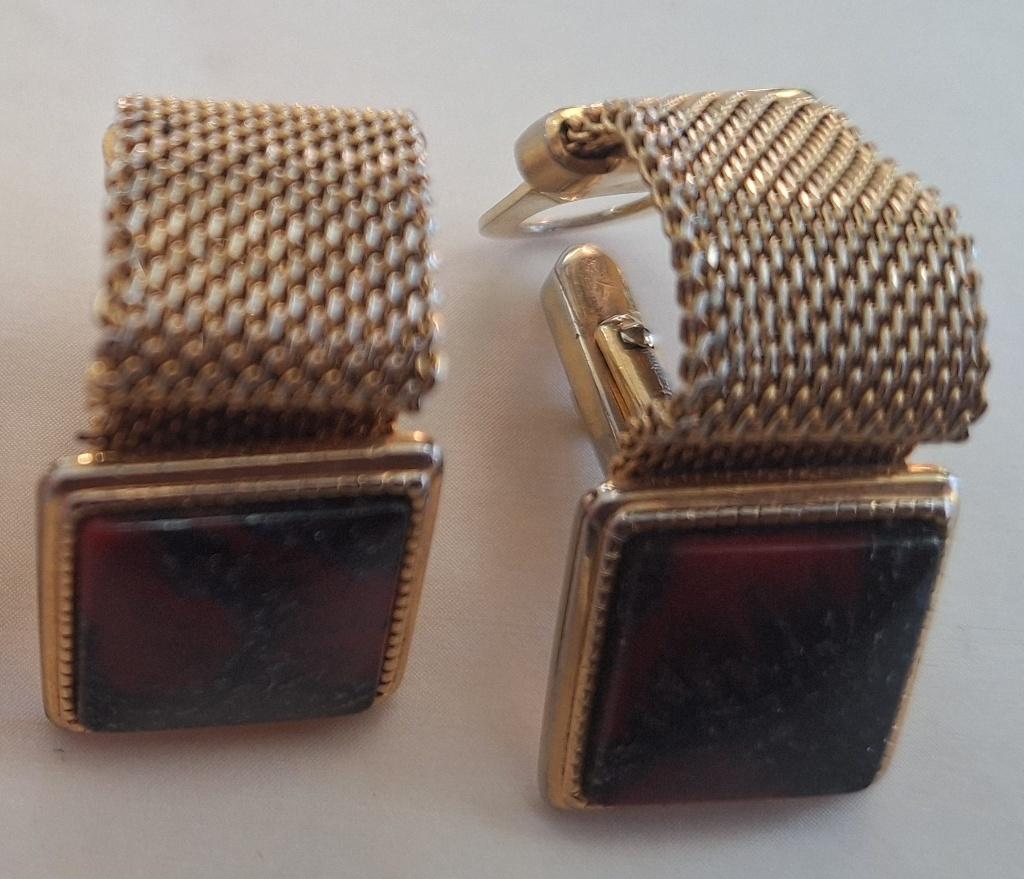 Vintage manchetknopen, Sieraden, Tassen en Uiterlijk, Manchetknopen, Ophalen of Verzenden, Zo goed als nieuw, Overige materialen