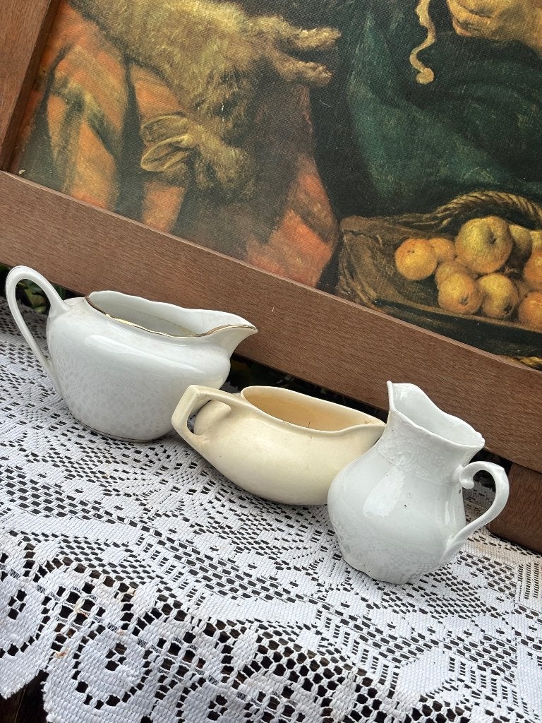 Vintage melkkannetjes set van 3, Ophalen of Verzenden