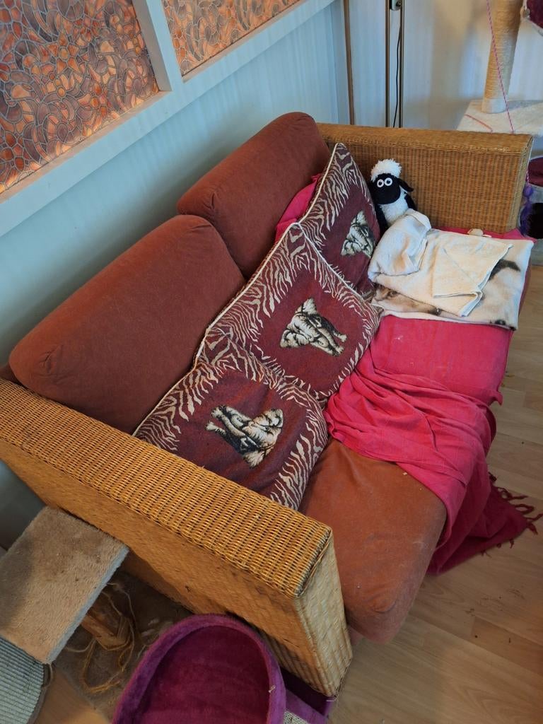 Sofa en zetel, Ophalen, Zo goed als nieuw, 75 tot 100 cm, Tweepersoons