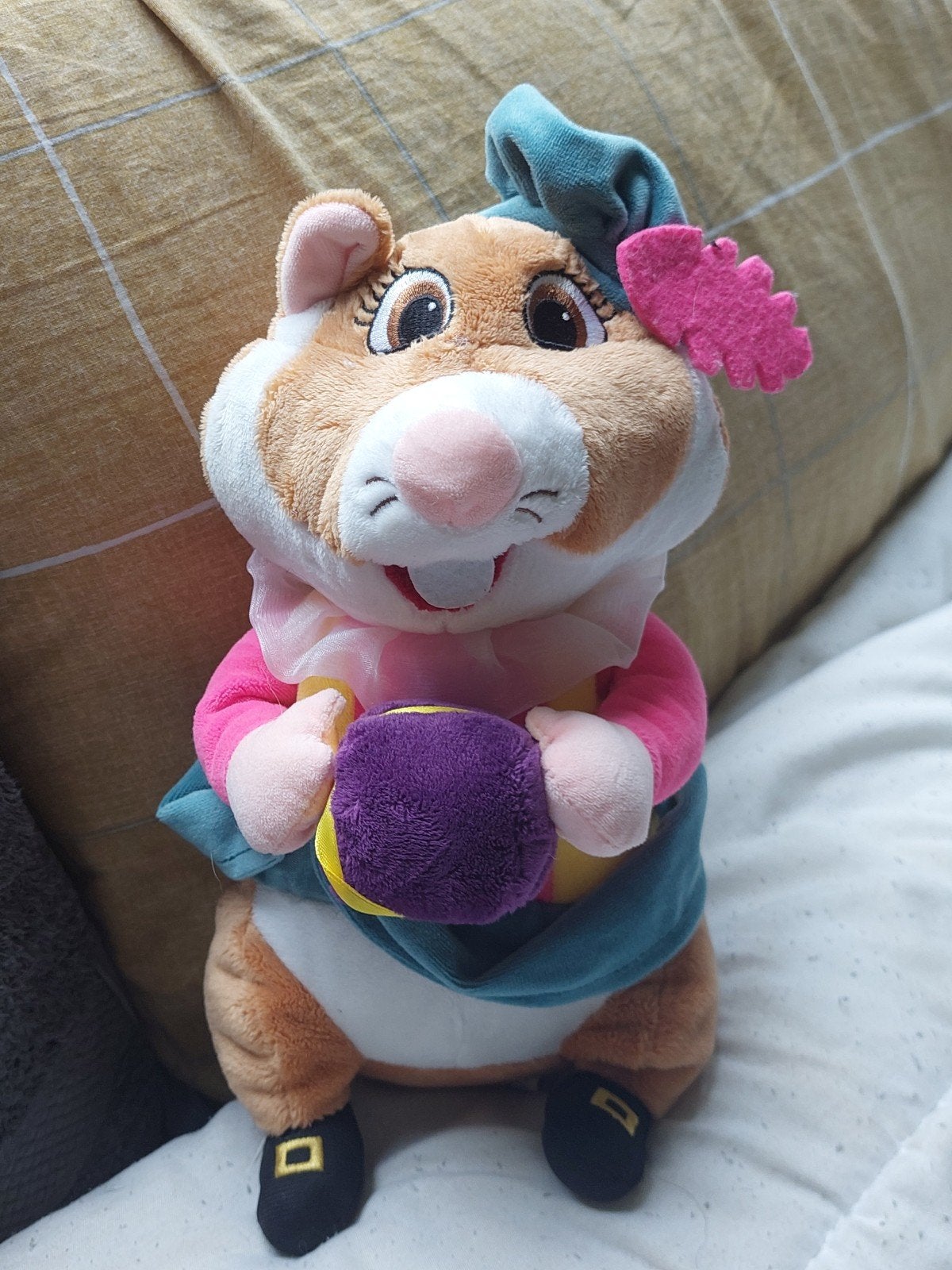 Leuke Hamster Knuffel met Kleding en Accessoires, Overige merken, Overige karakters, Hamster, Ophalen of Verzenden