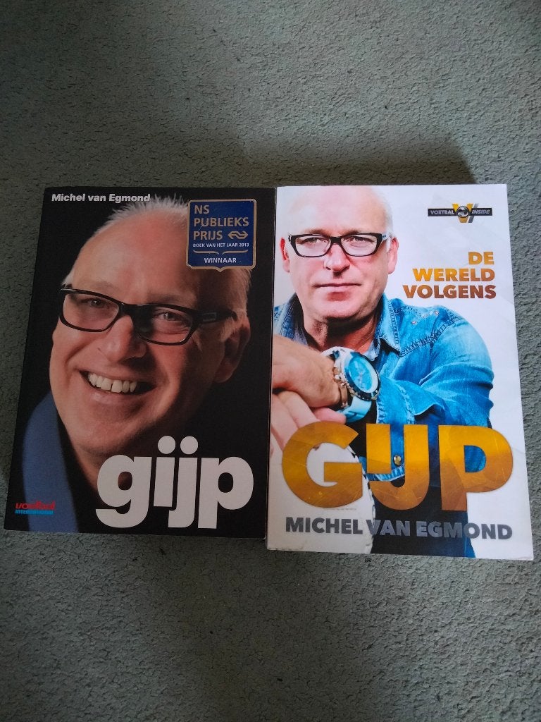 Gijp & De Wereld Volgens Gijp - Michel van Egmond (2 boeken), Michel van Egmond, Sport, Ophalen, Gelezen