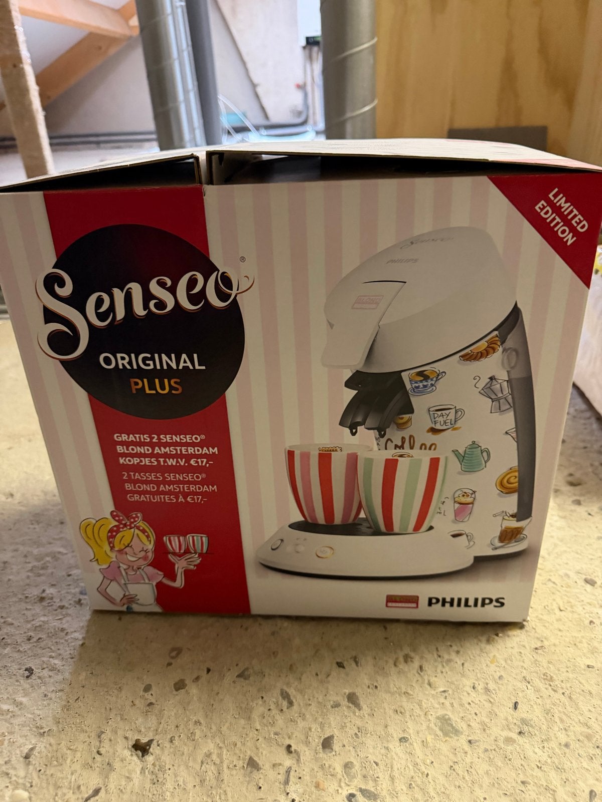 Phili Senseo Blond Amsterdam Original Plus Limited Edition, Ophalen, Koffiepads en cups, Koffiemachine, Zo goed als nieuw