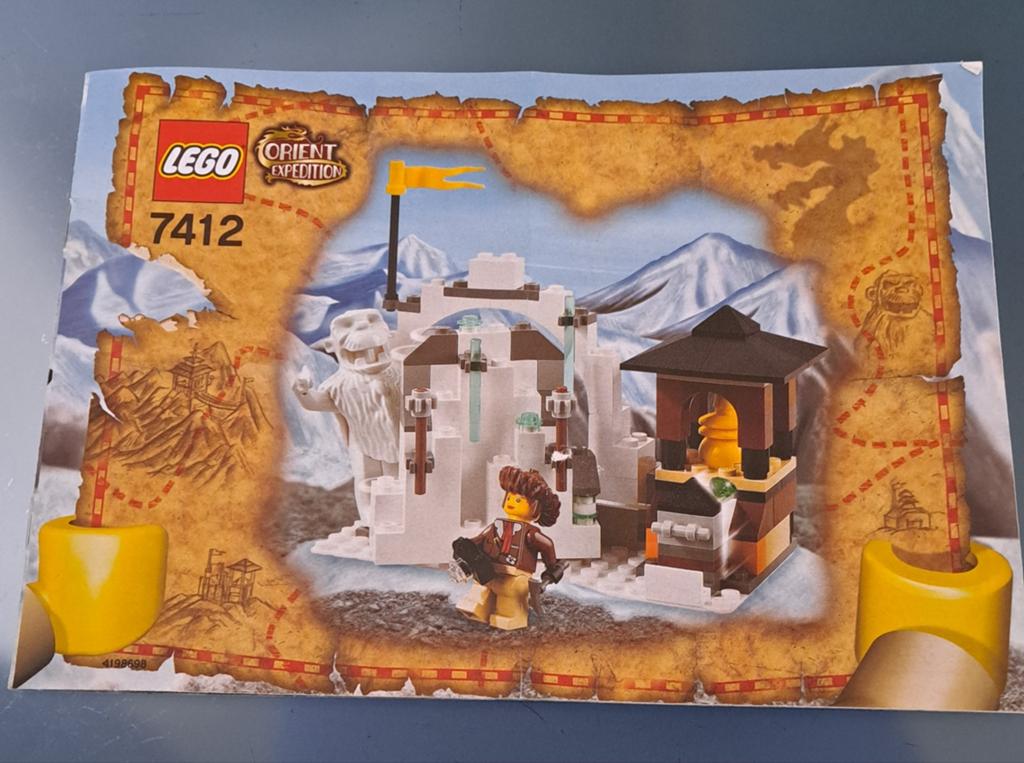 Lego Orient Expedition 7412 Yeti's Hideout compleet met boek, Ophalen, Gebruikt